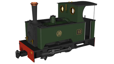 The Light Railway Stores Kerr Stuart Sirdar in GWR green with shirtbutton logo